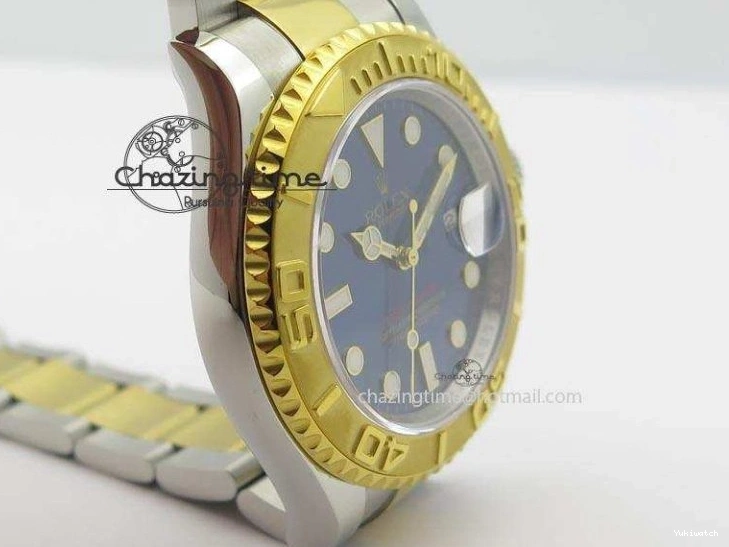 Dial Bracelet Yacht-Master 116622 On SS JF Best Blue A2836 Edition YG 0215